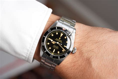 mens rolex vintage 38mm submariner 6538|Rolex Submariner big crown.